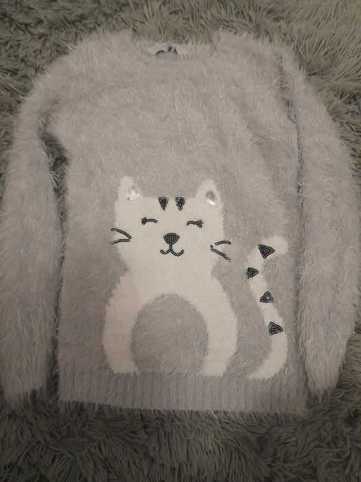 Camisola felpuda menina 6/7 anos