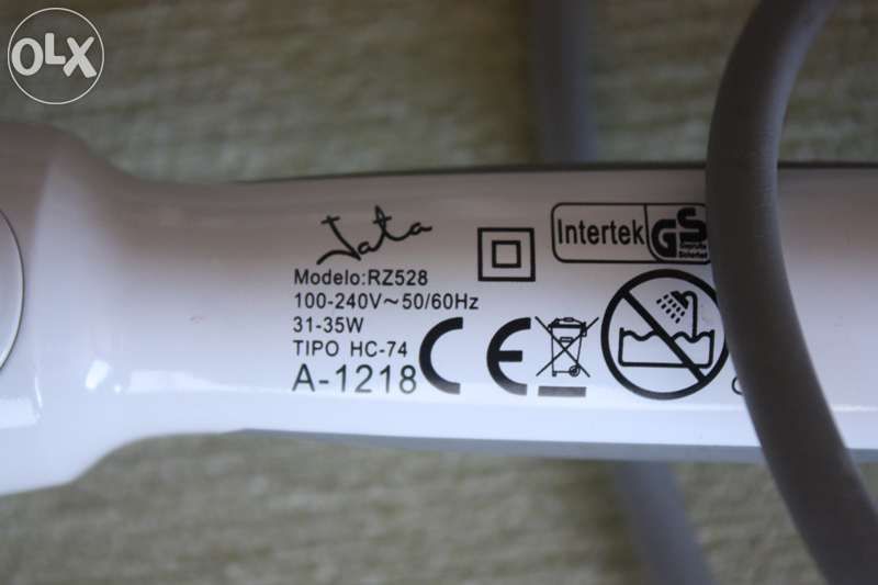 Modelador de cabelo cerâmico NOVO Jata RZ 528