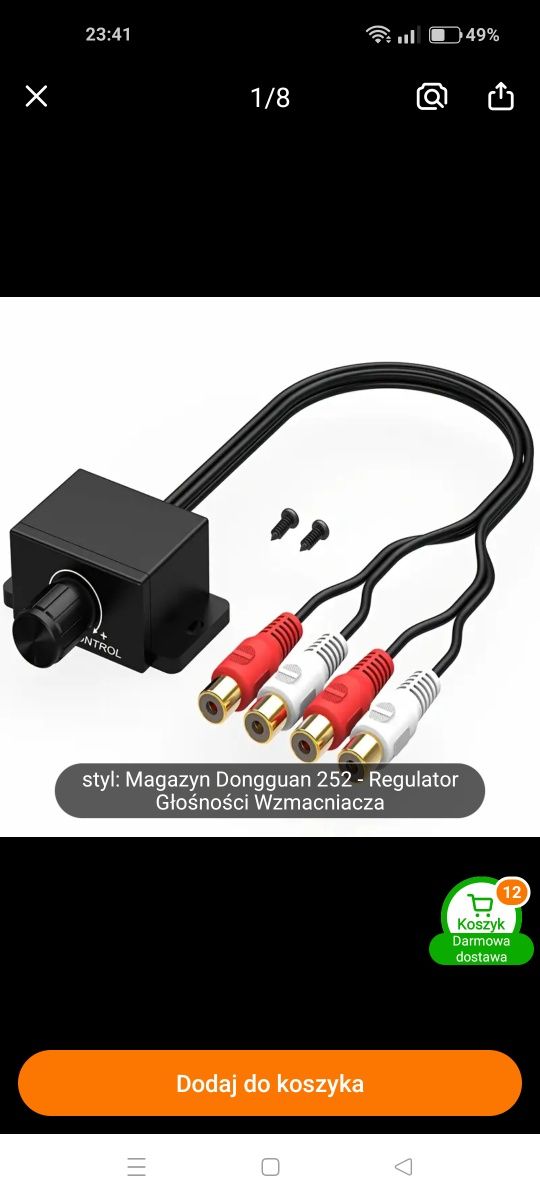 Regulator głośności  basu