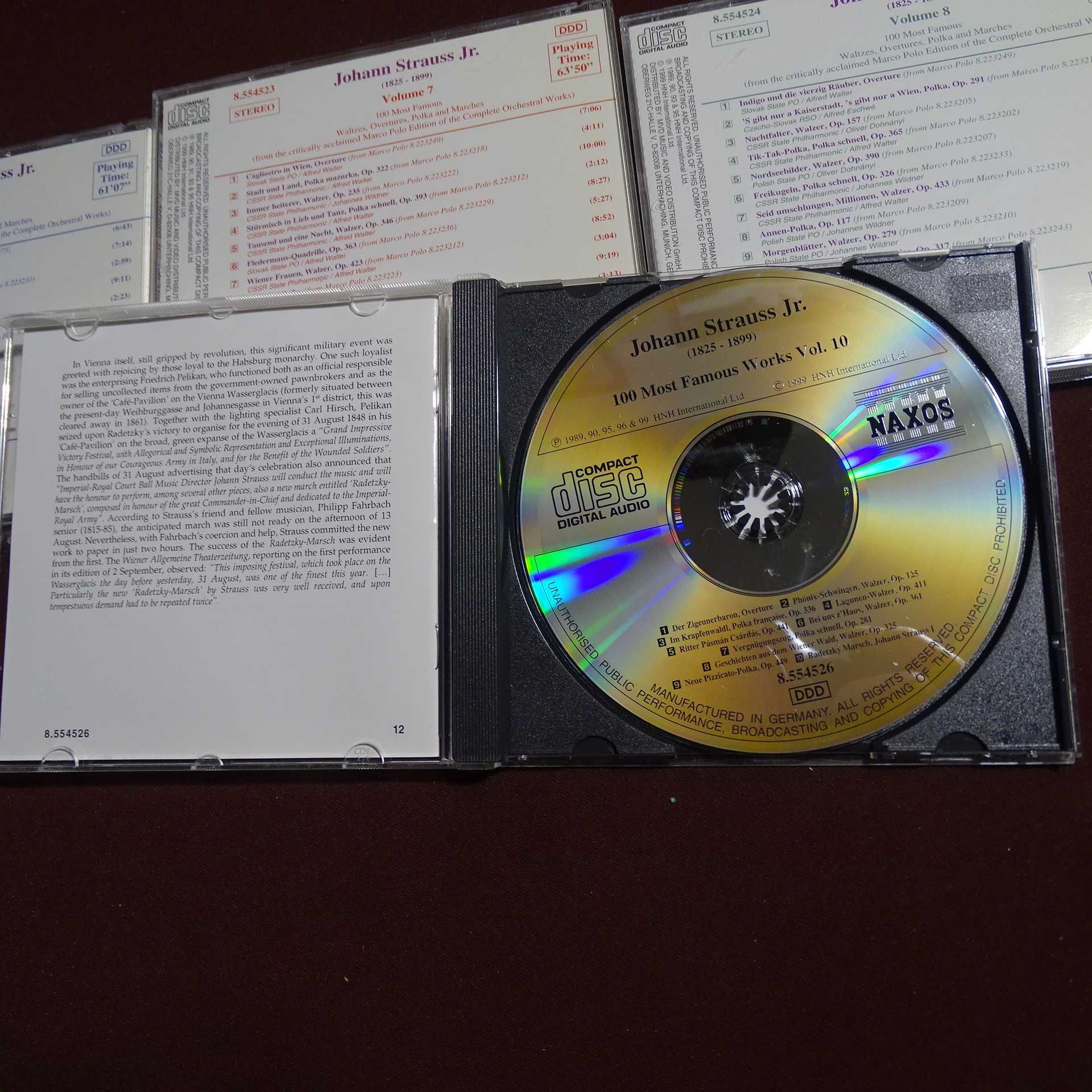 Johann Strauss Jr.-Colecção de 10 CDs