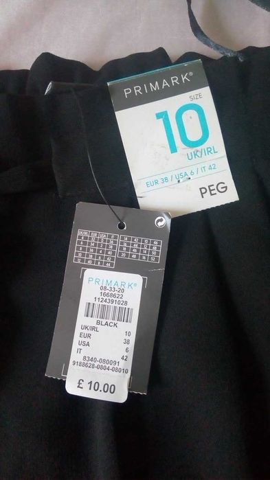 Брюки чинос  Primark Новые на резинке р 10