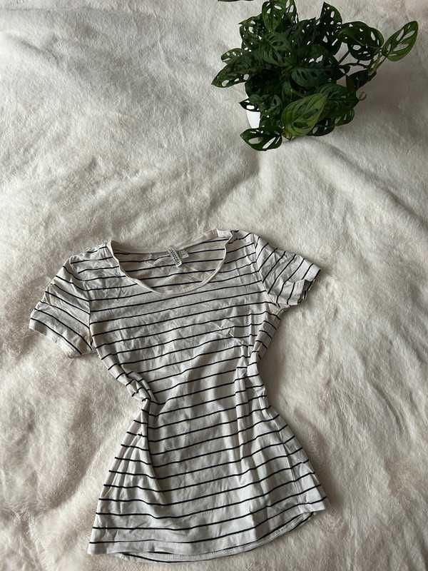 Damska koszulka w paski S H&M basic