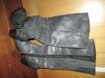 Excelente portunidade- Botas de cano alto cor cinza em pele muito eleg