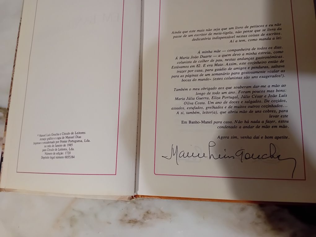 Livro Antigo Manuel Luis Goucha Em Banho-Manel