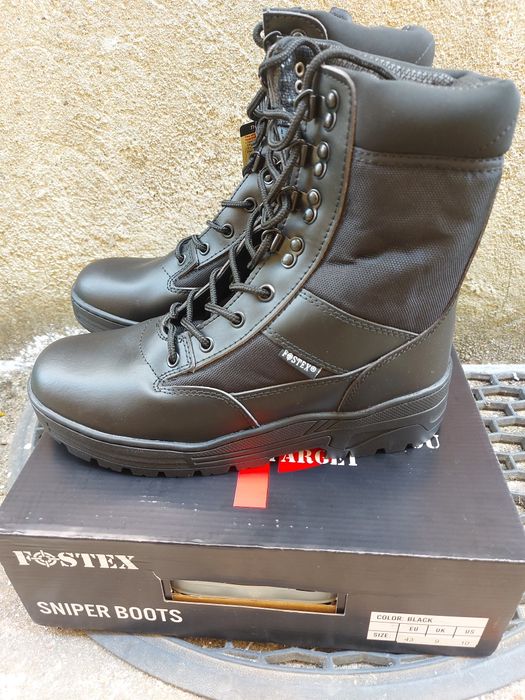 Botas FOSTEX pretas, ideais para vigilantes, PSP e GNR. Tamanho 43.