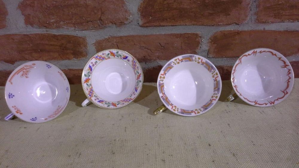 Filiżanki Rosenthal,Hutschenreuther, Paul Miller,Saxonia, Art Deco