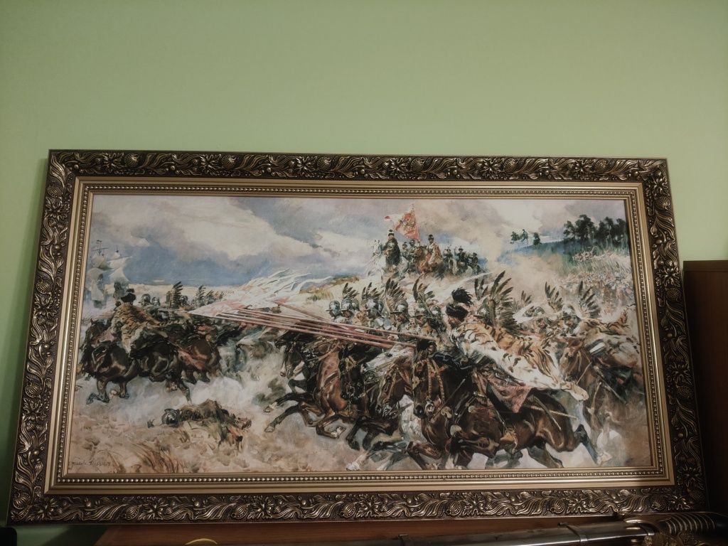 Obraz szarża husarii pod Kircholmem 1605