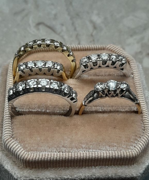 R.13 Obrączka Iskrzące Brylanty 0.55ct Złoto 585 WYCENA