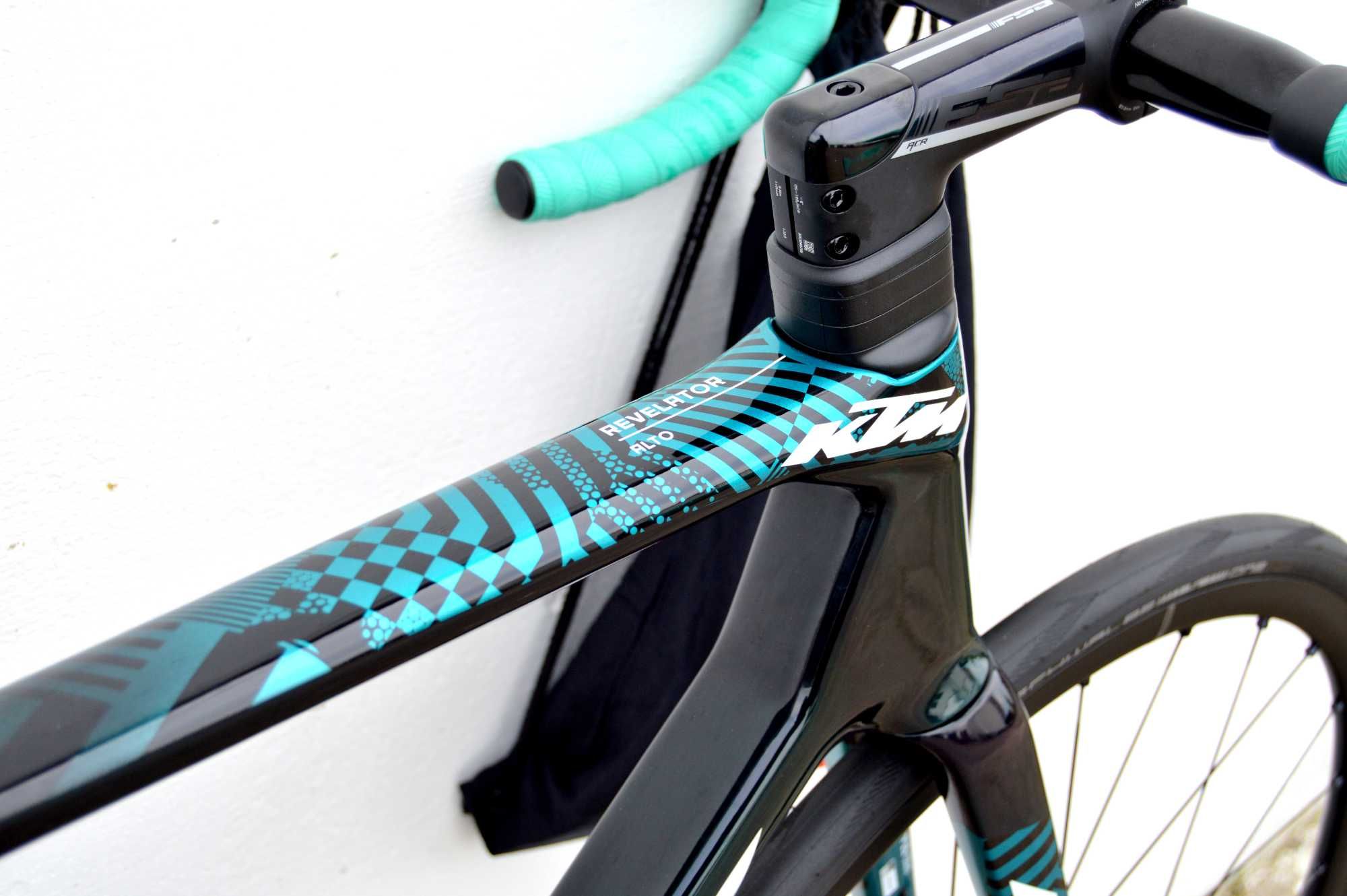 FV23% Przebieg 5km KTM Revelator Alto Elite Di2 elektronika 2x12 XL