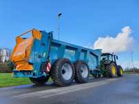 Rozrzutnik obornika ROLLAND FOLLFORCE 7322 wałki poziom 18 ton TANDEM