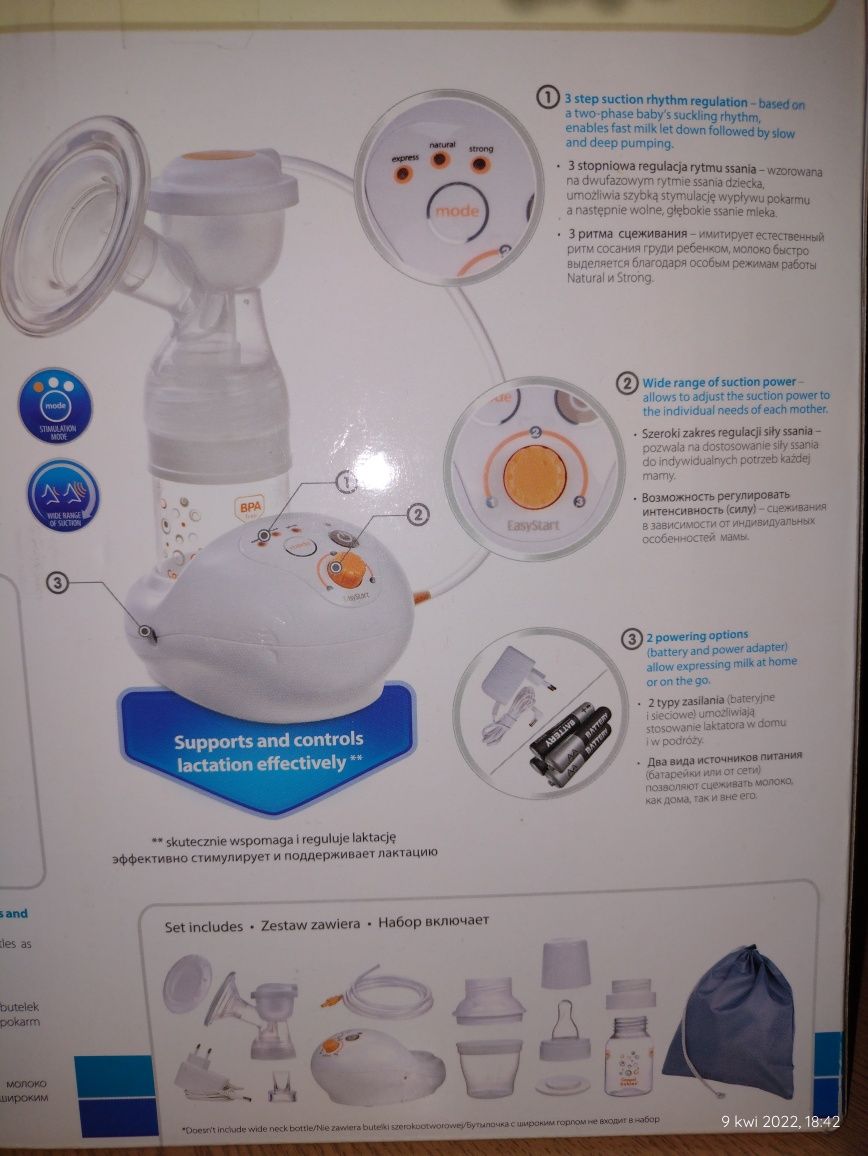 Laktator elektryczny Canpol babies (easy start ) na prąd i baterie