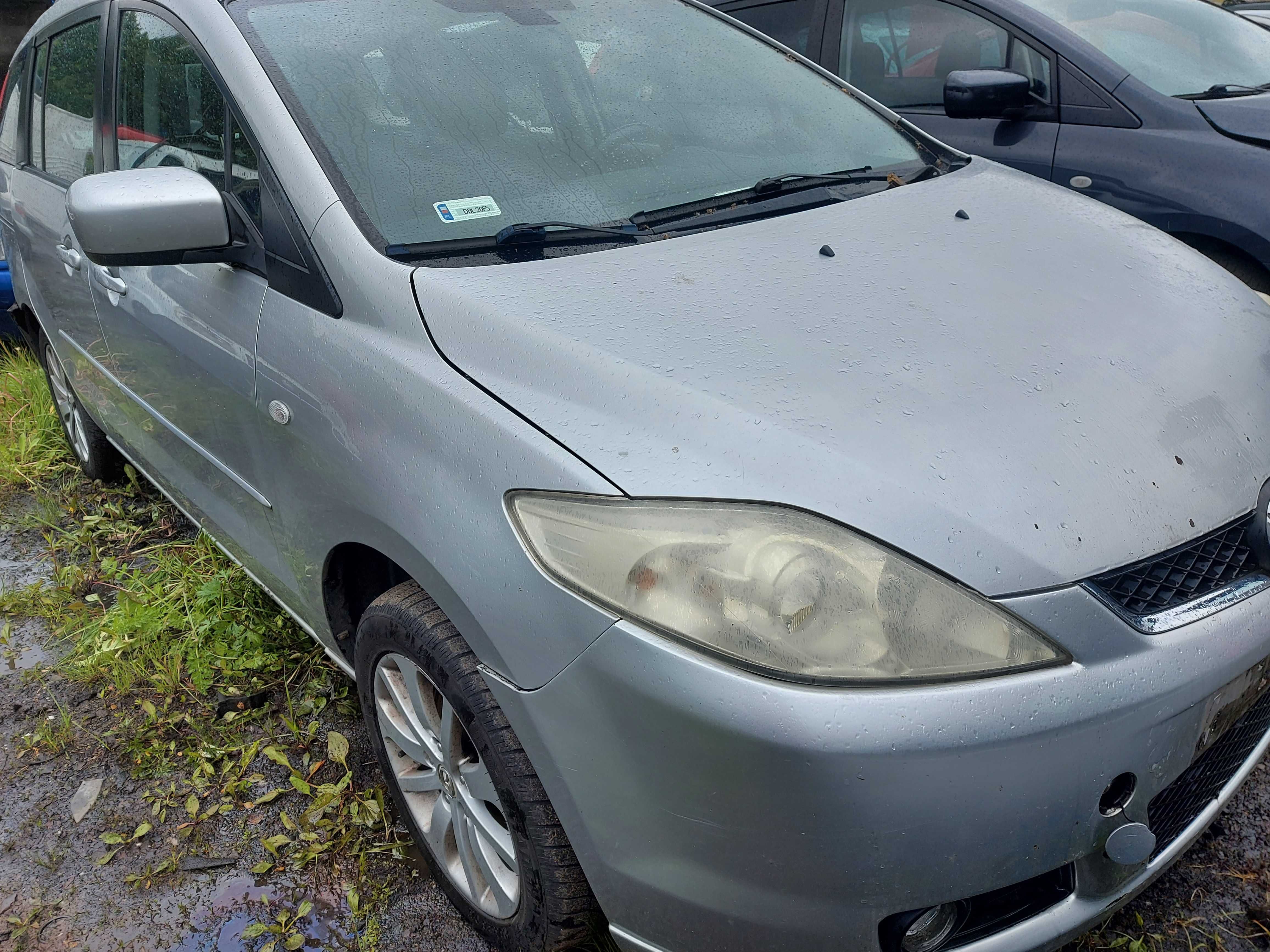 Mazda 5 zderzak przedni srebrny FV transport/dostawa