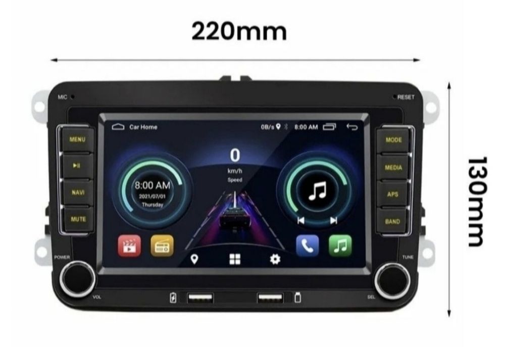 ANDROID магнітола VW SKODA SEAT Carplay, DSP, 4G, камера