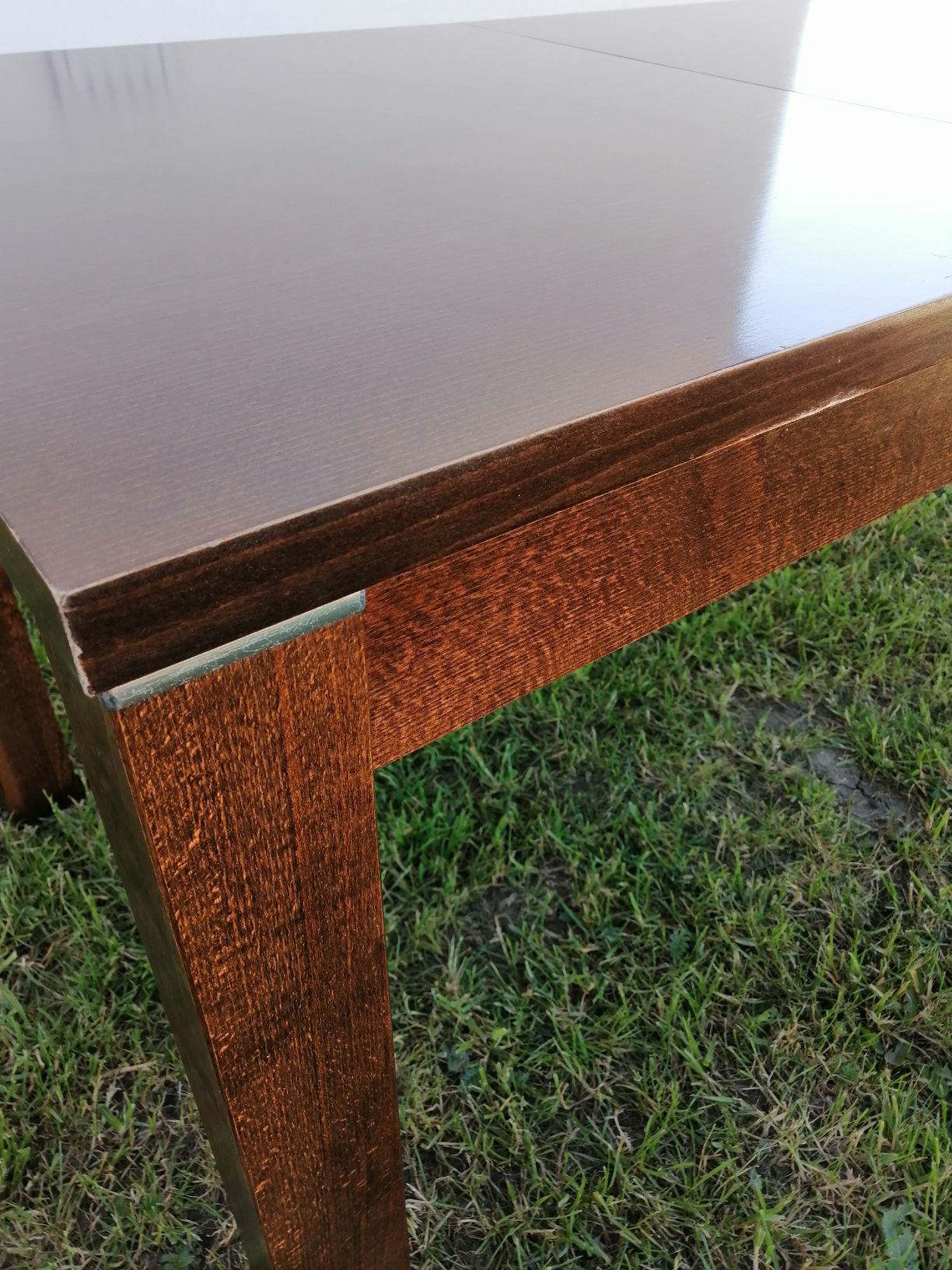 Stół rozkładany brązowy 140x80