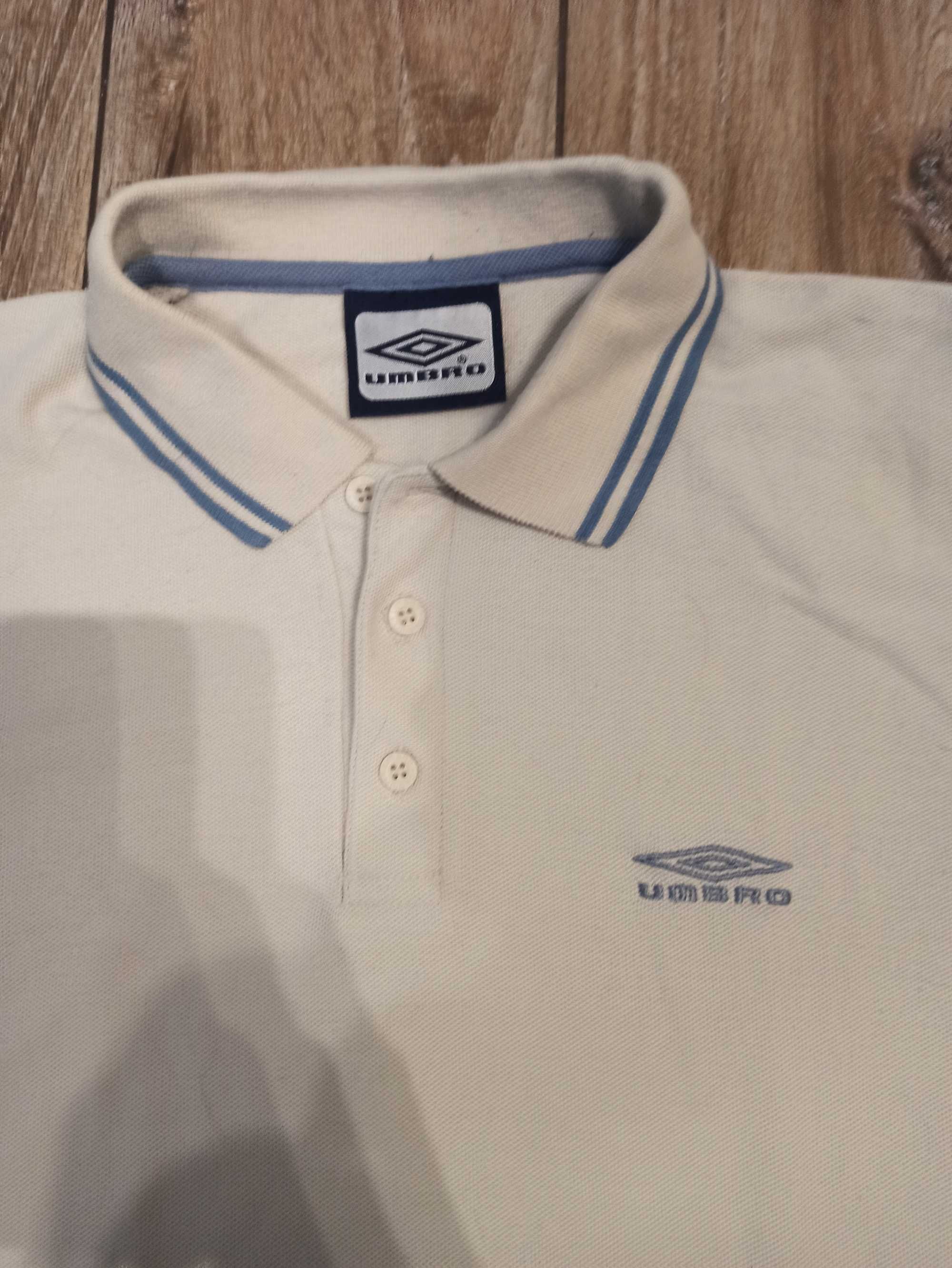 Koszulka męska polo Umbro S beżowa sportowa