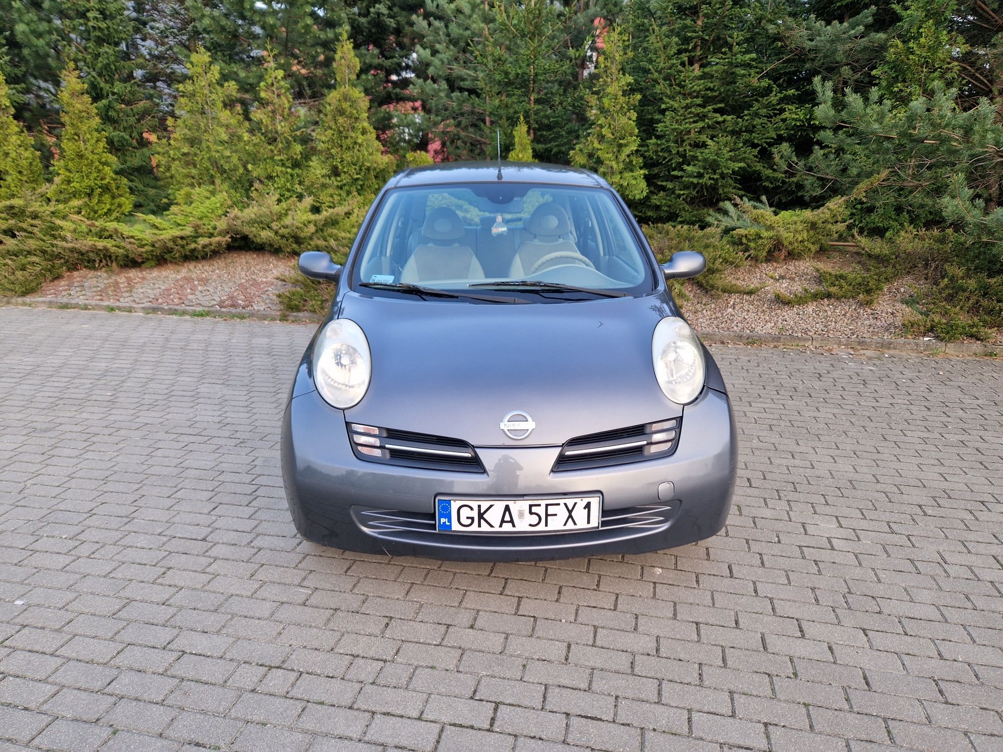 Nissan Micra 1.2 KAT 2005 benzyna + gaz srebrny jasne wnętrze nowe op.