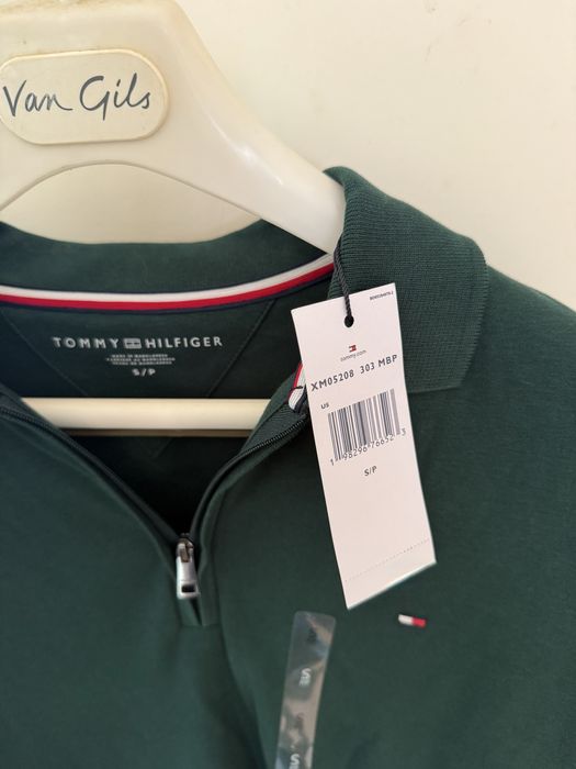 Polo tommy hilfiger Men 1/4 Zip verde