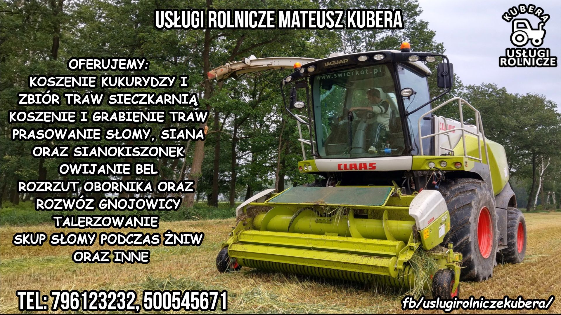 Usługi Rolnicze,prasowanie,transport,koszenie zbóż,rozrzut obornika