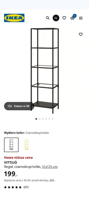 Regał IKEA vittsjo
