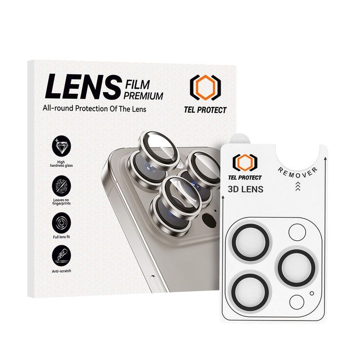 Tel Protect 3D Lens iPhone 15 Pro/15 Pro Max przezroczyste (3 szt)