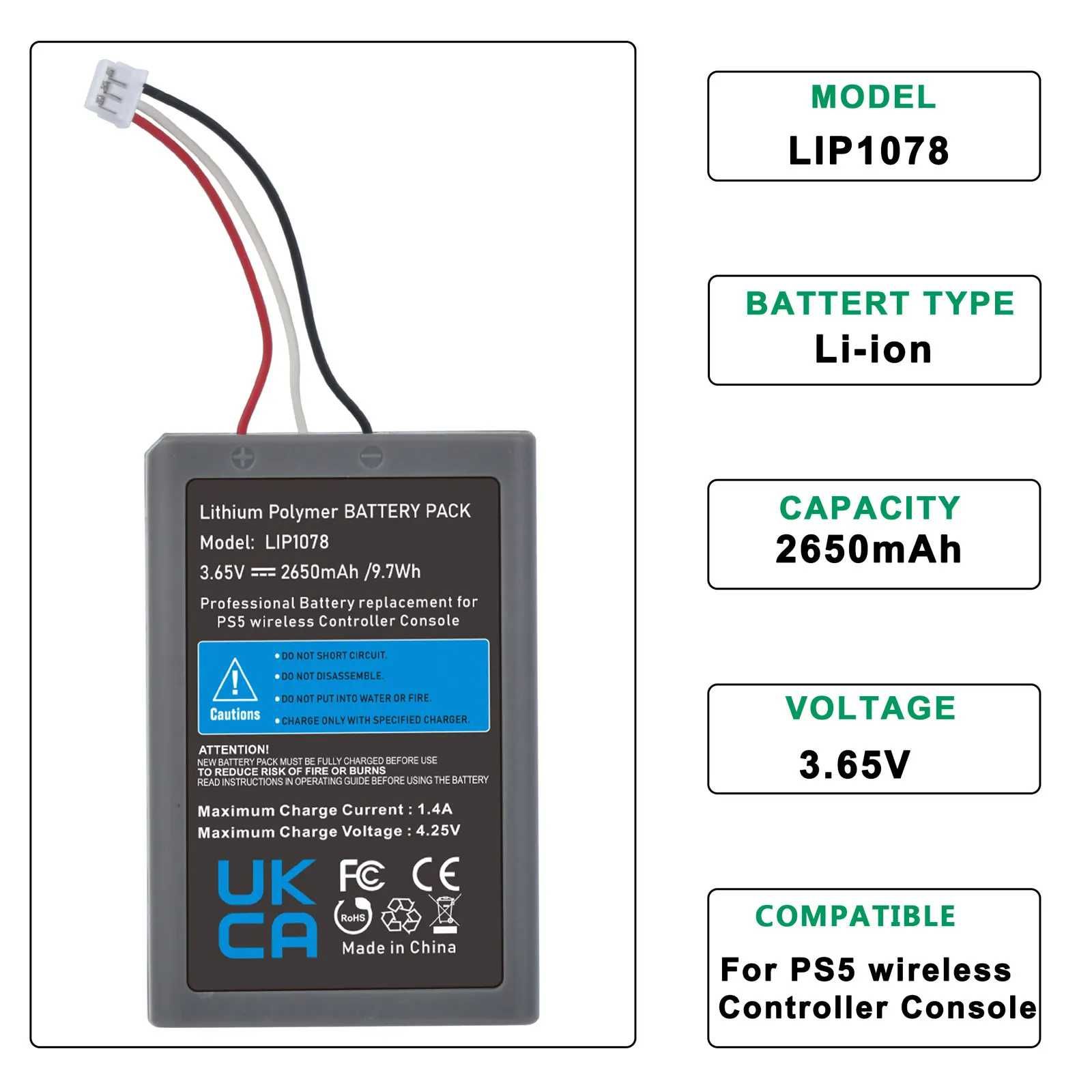 Bateria akumulator Dualsense 2650mAh PS5 LIP1078