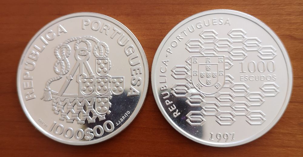 moedas prata 1000 escudos (#2)
