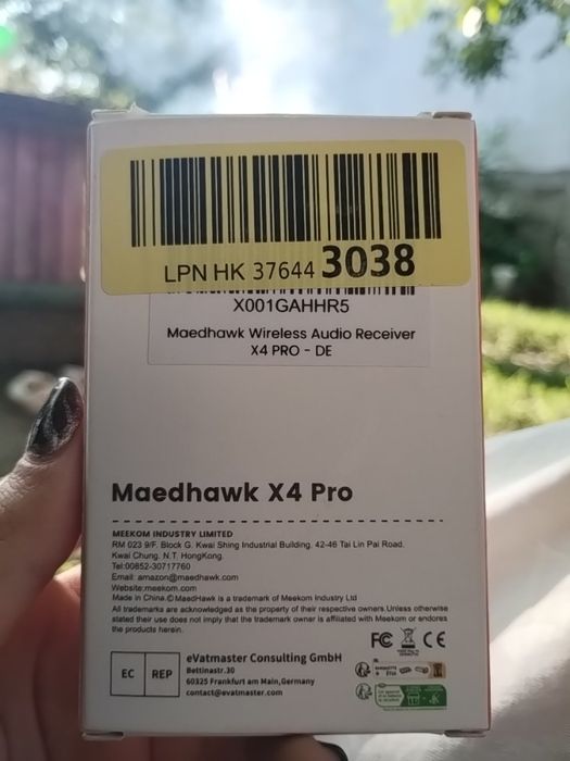 Адаптер maedhawk bluetooth 5.2 aux для автомобільної та домашньої стер