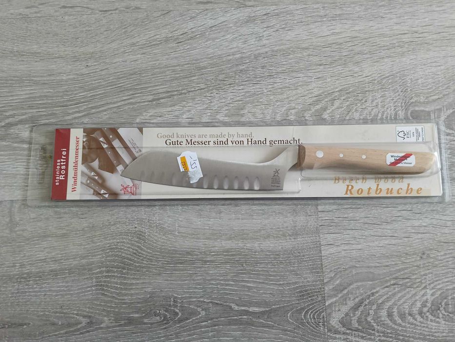 Nóż Solingen Windmühlenmesser Ręcznie Ostry Buk Nowy