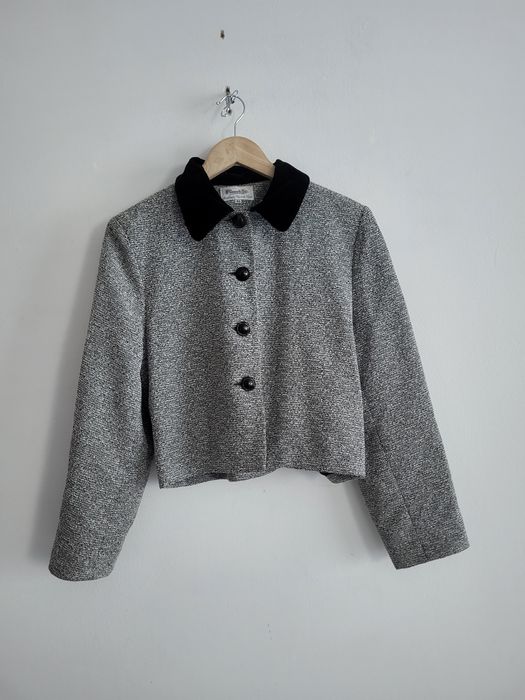 UNIKAT żakiet marynarka kołnierzyk welurowy jesień zima welur 38 m 40