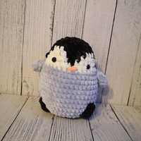 Pingwin handmade szydełko maskotka pluszak