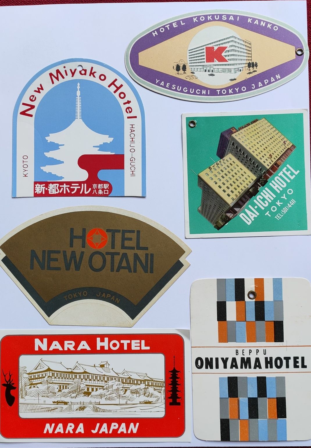 Nalepki hotelowe Japonia
