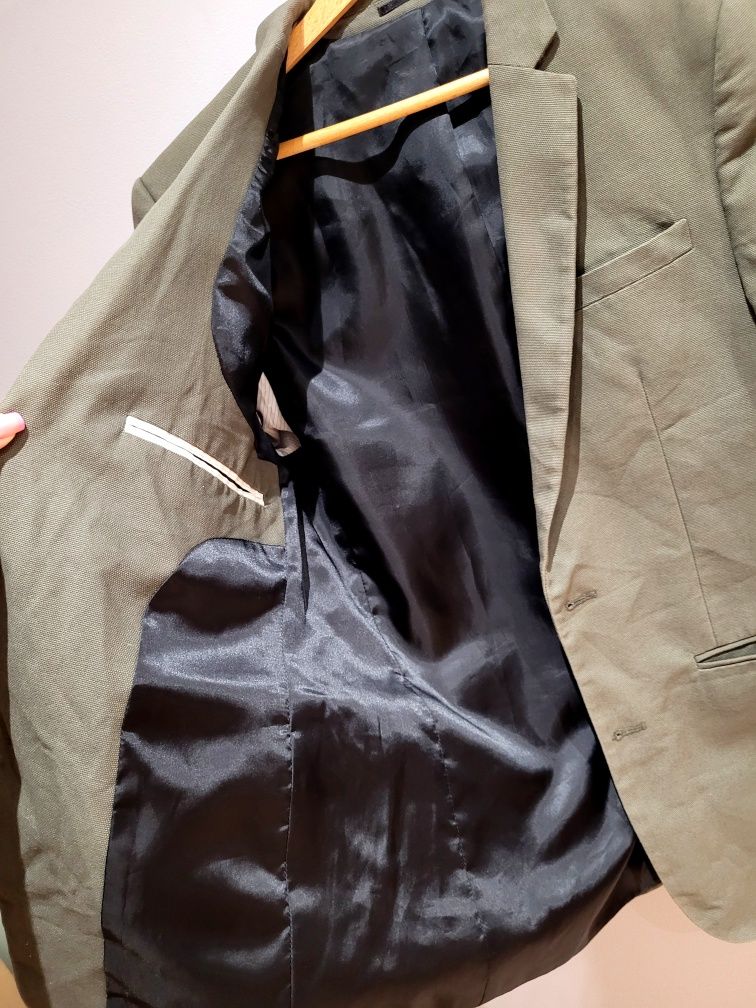 Elegancka marynarka męska ASOS khaki rozmiar M