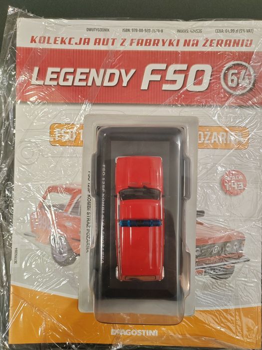 Legendy FSO DeA nr 64 FSO 125p Kombi Straż pożarna model 1:43