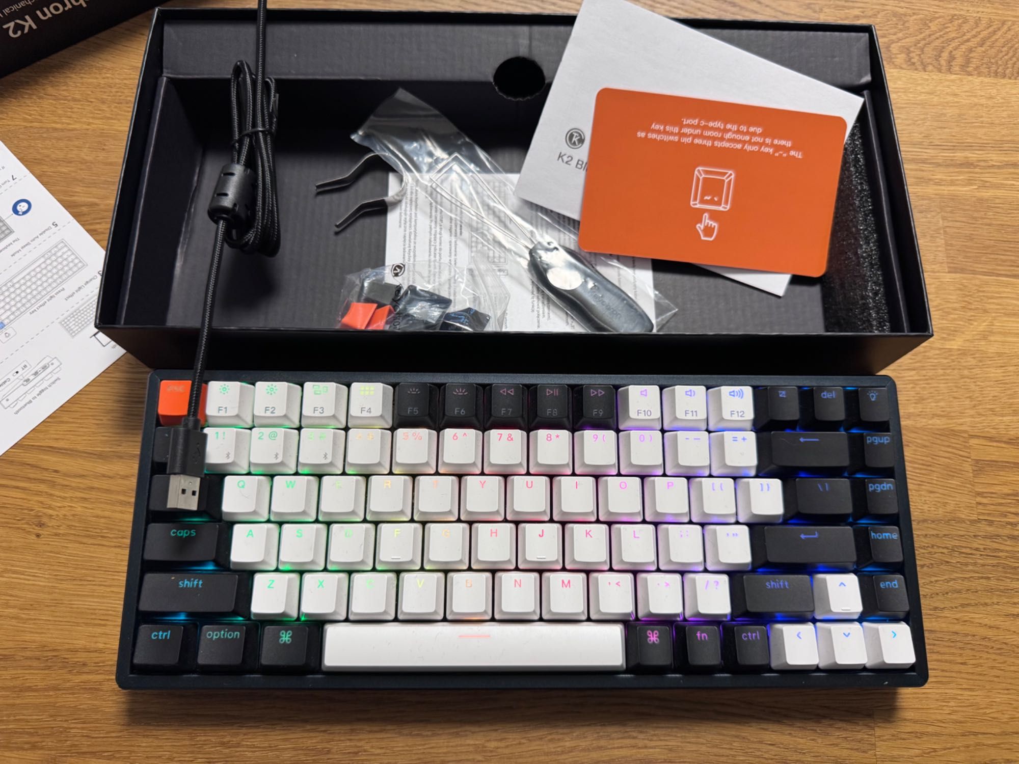 Keychron K2 RGB Metal Brown Switch Hot Swappable