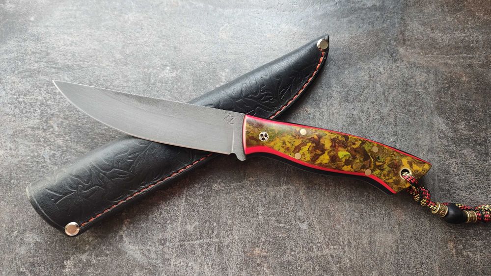 Nóż ZZ CUSTOM KNIVES, Camper-Elmax, G10, Micarta