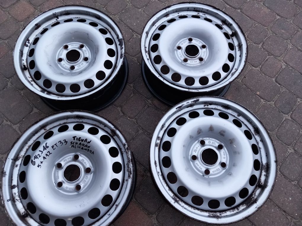 Felgi stalowe oryginalne Volkswagen 5x112  16 cali