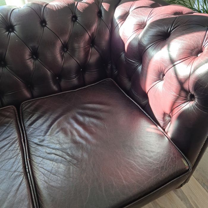 Sofa skórzana Chesterfield 3os