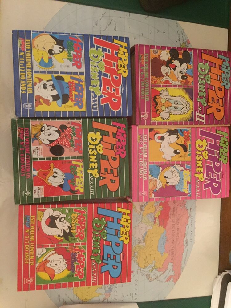 Hiper disney compilacao colecao . Muito bom estado. 5 volumes