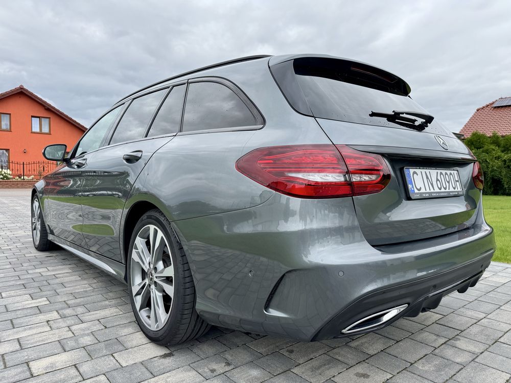Mercedes-Benz AMG W205 C220D 194KM 2019r. Przebieg:57 tys. SPROWADZONY