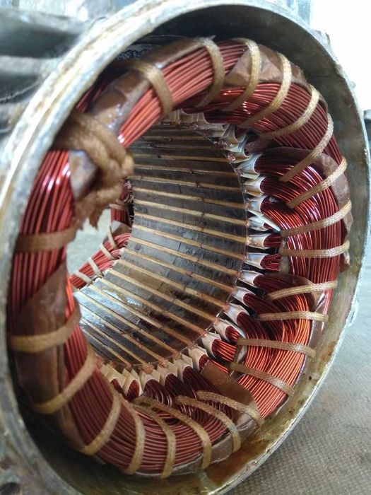 Перемотка електродвигунів, ремонт электродвигателей