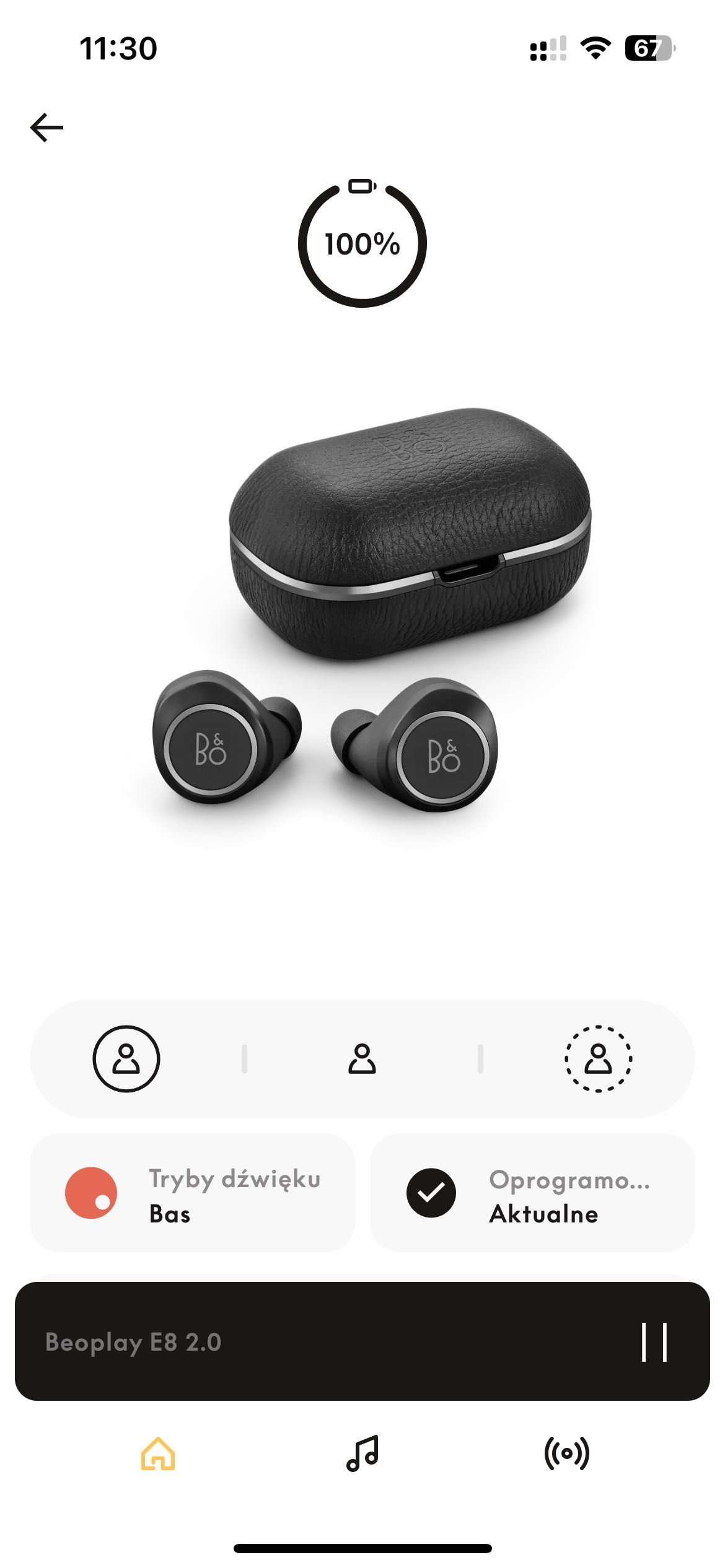 Słuchawki bezprzewodowe Bang&Olufsen E8 2.0