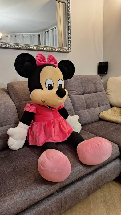 Duża pluszowa maskotka  Myszka Mini XXL - w różowej sukience 150cm