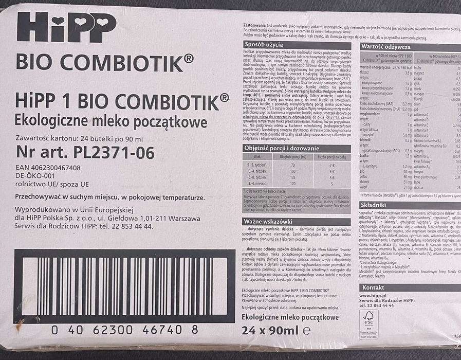Mleko Hipp Bio Combiotik