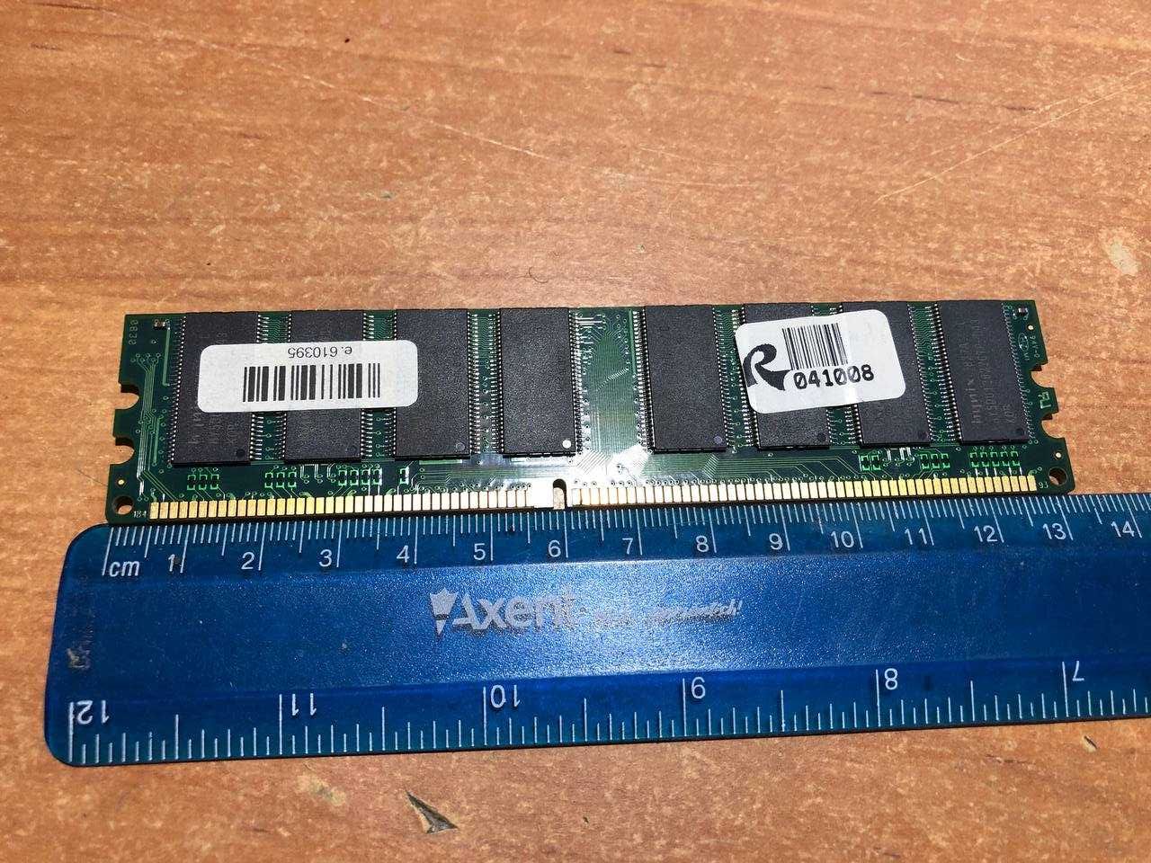 2 плати оперативної пам'яті DDR 1 gb та 500 mb