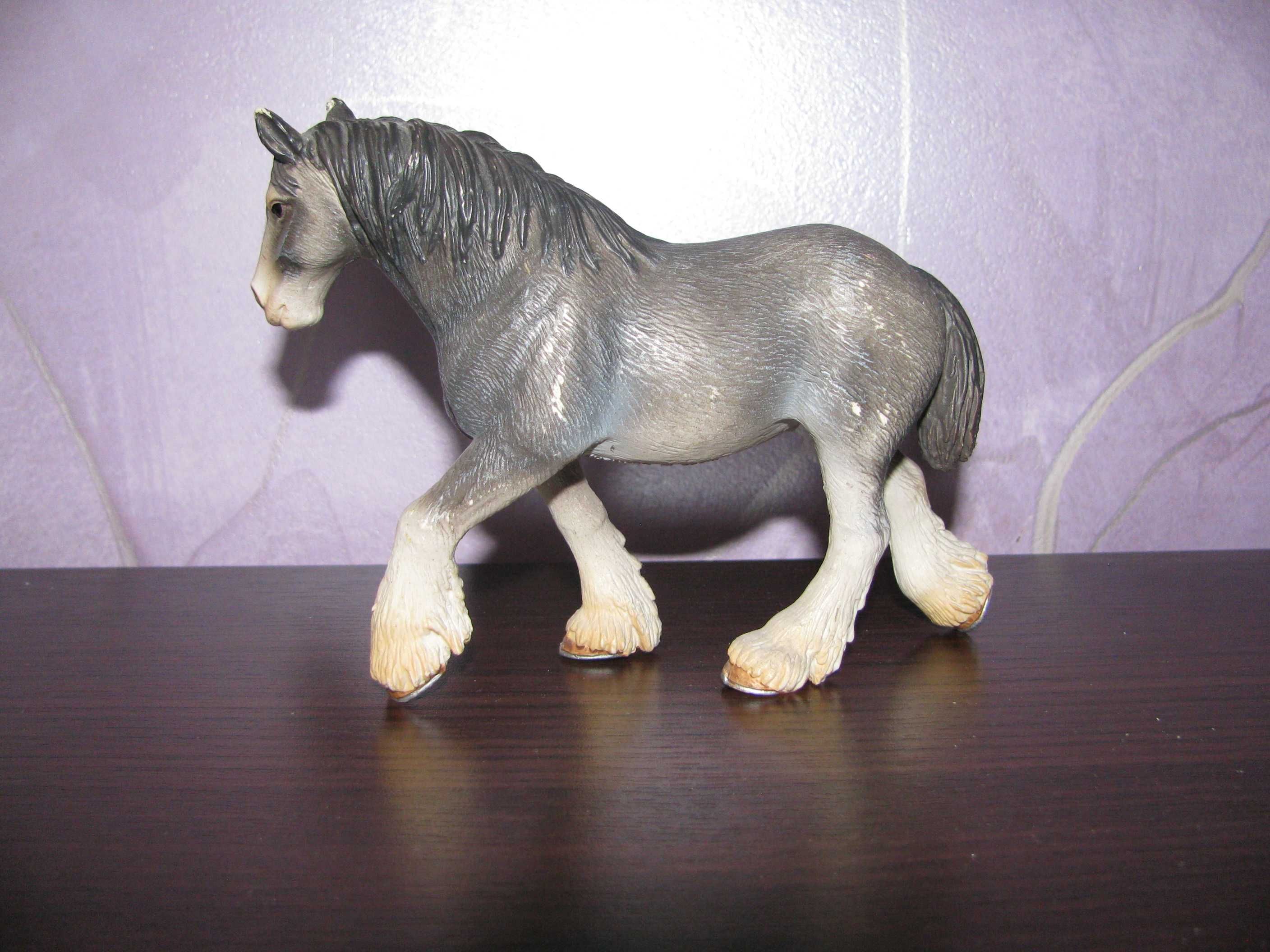 SCHLEICH - Koń, Klacz CLYDESDALE  13291 UNIKAT z 2004 - Kolekcjonerska