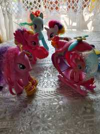 Kucyki My Little Pony orginalne duże + helikopter Firmy Hasbro