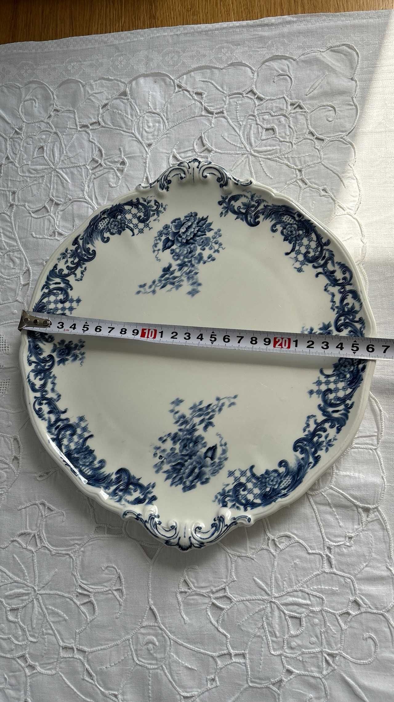 Villeroy & Boch Valeria patera do ciasta 28,5* 26,5 cm kolor kobaltowy
