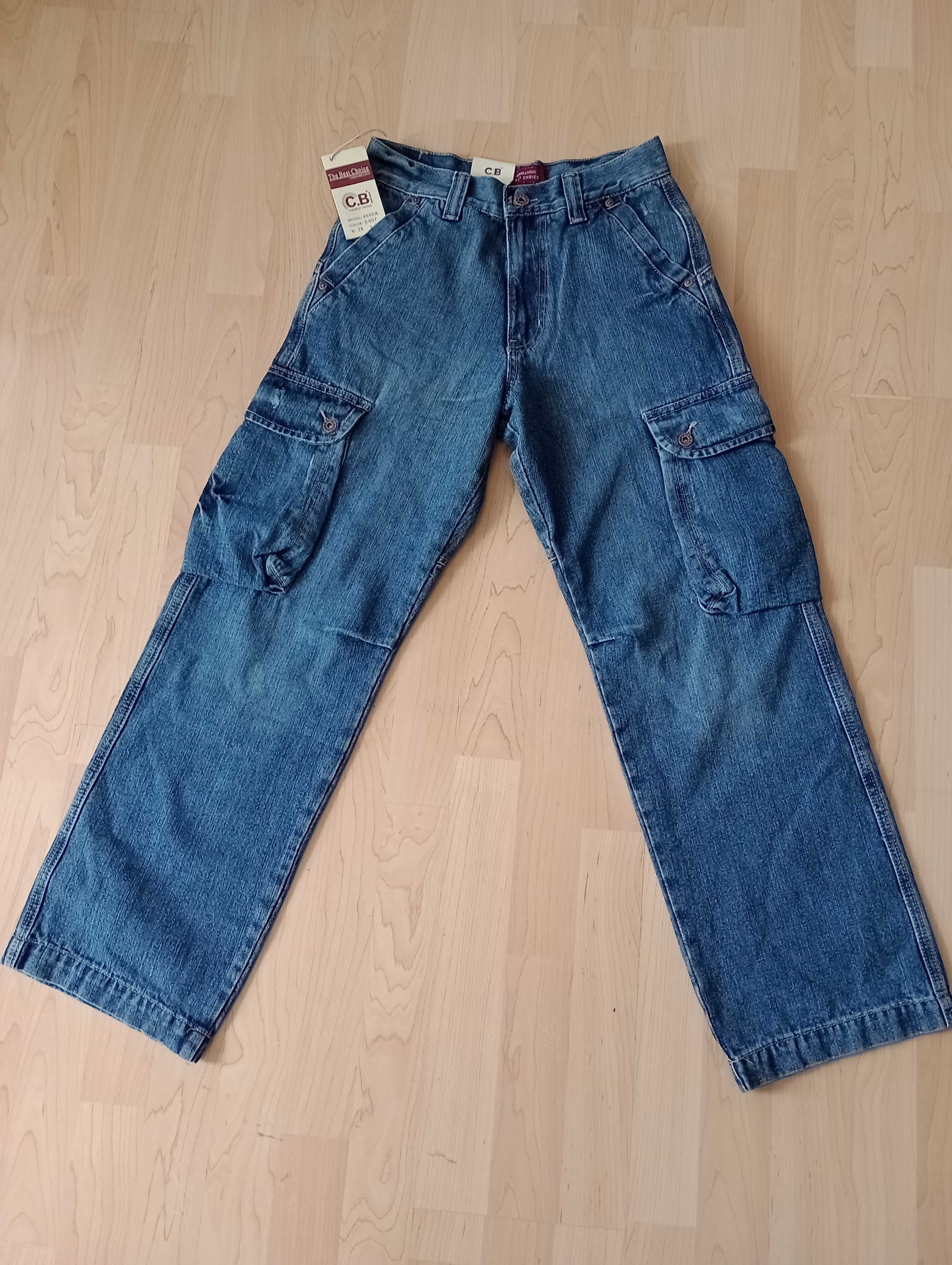 Nowe spodnie jeansowe Carlo Bellucci rozm. S /28.