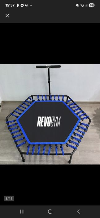 trampolina z uchwytem