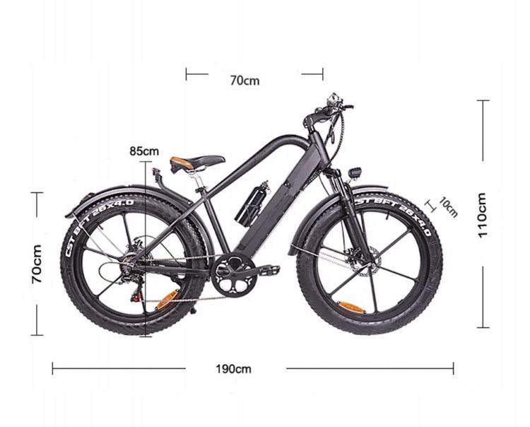 Велосипед електричний 26 Fat Tire 500 Вт